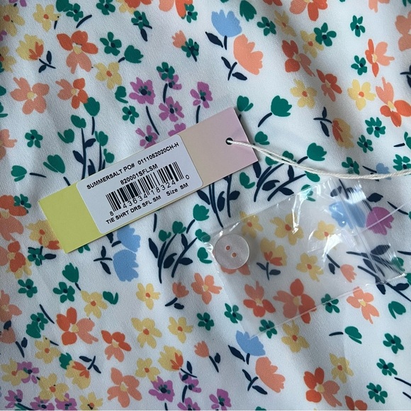 NWT Summersalt The Do-It-All Shirt Dress in Wildflower Fields Size Small - Picture 5 of 10